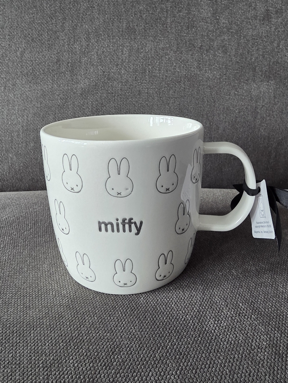 NEW Large White Miffy Mug